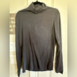 Cabi gray turtleneck, ribbed knit